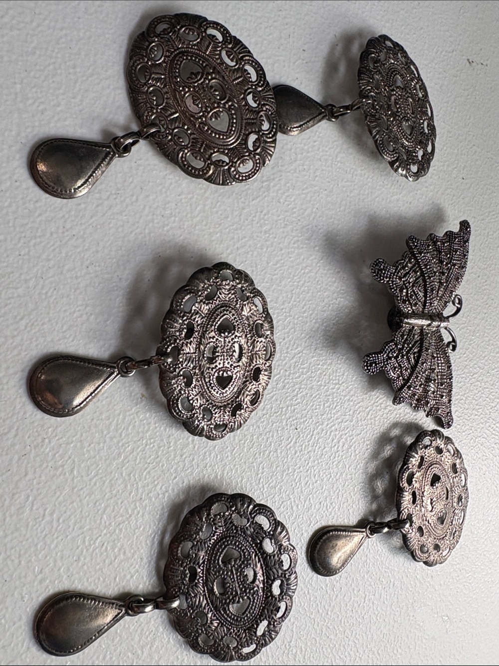 Decorative panels for belt or vintage necklaces-Perfect for fantasy